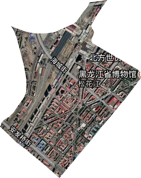 松花江街道卫星图