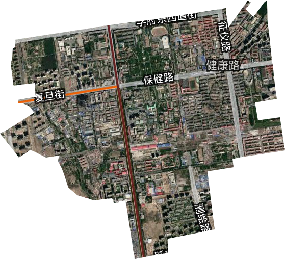 保健路街道卫星图