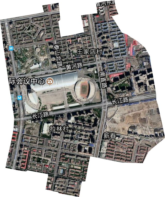 新春街道卫星图