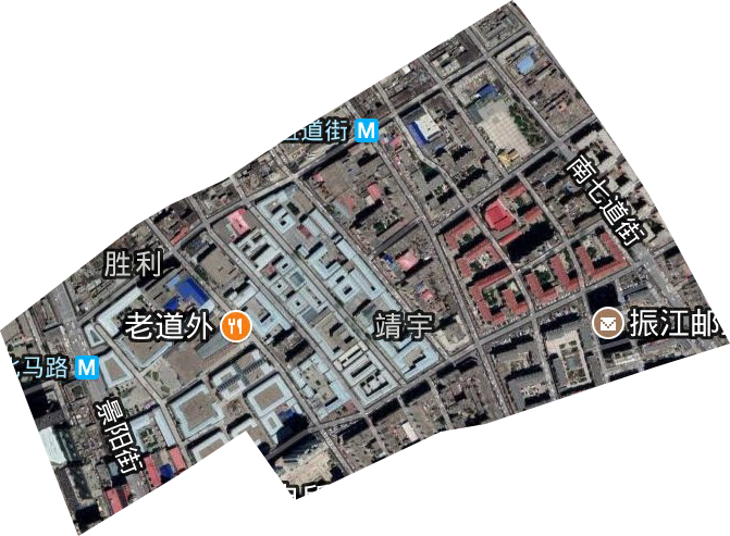 靖宇街道卫星图