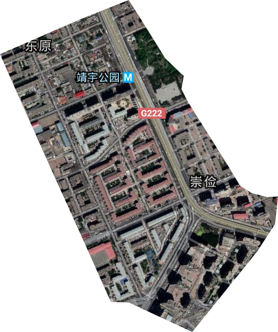 崇俭街道卫星图