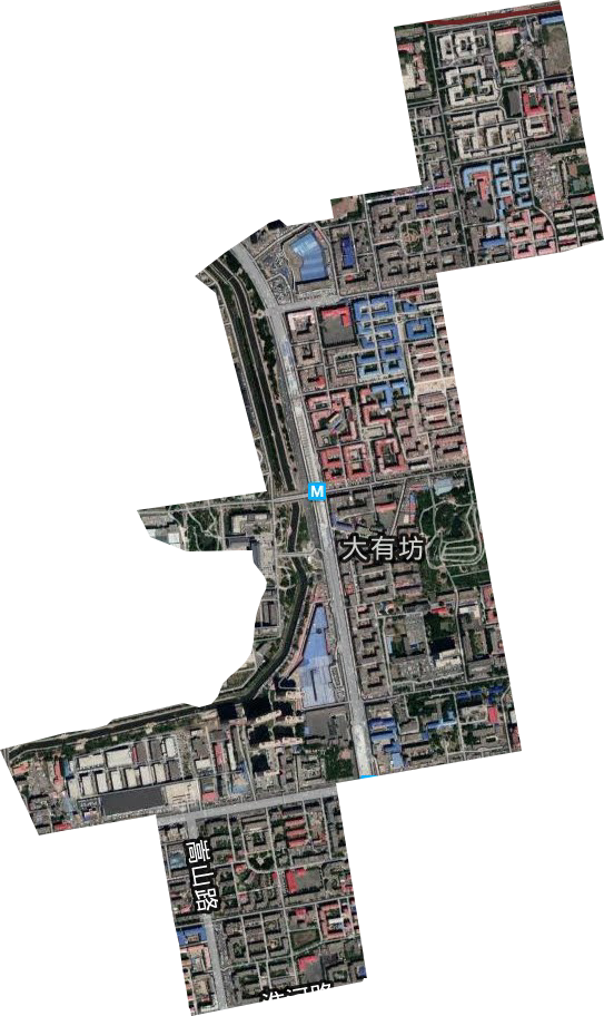 大有坊街道卫星图