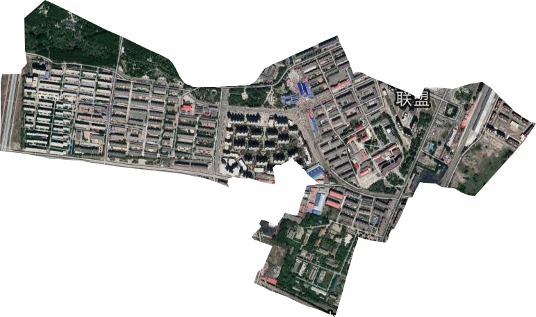 联盟街道卫星图