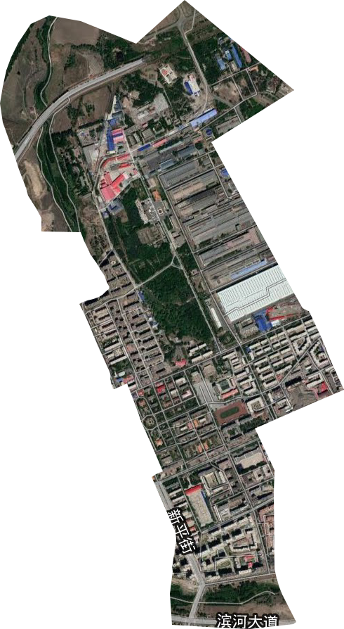 新疆街道卫星图
