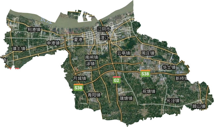 江阴市卫星图