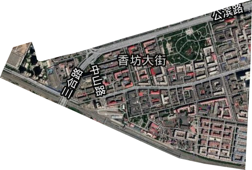 香坊大街街道卫星图