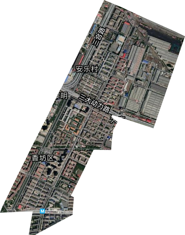 大庆路街道卫星图