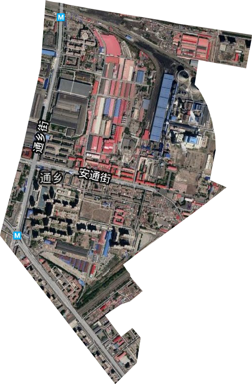 通乡街道卫星图