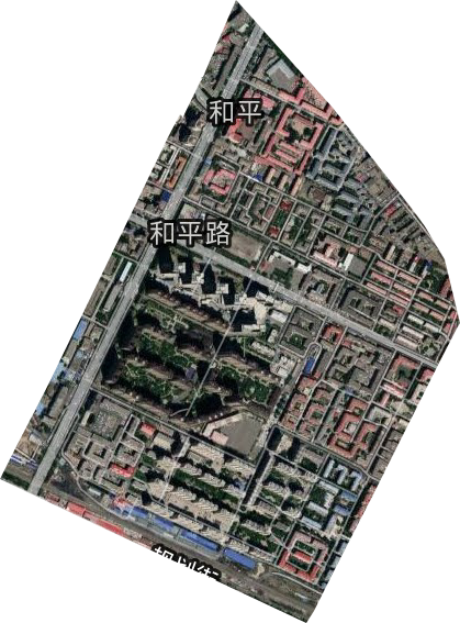 和平路街道卫星图