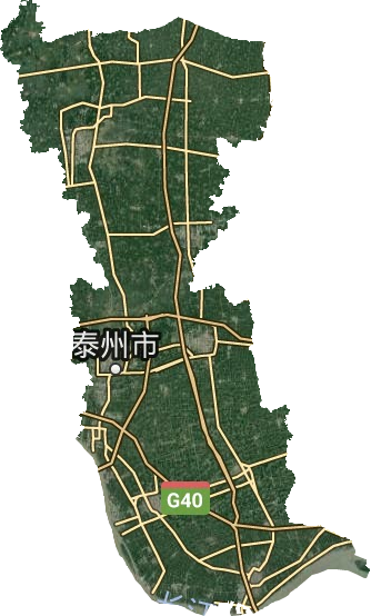 泰州市卫星图