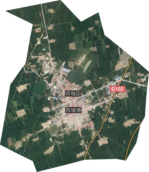 双城镇卫星图