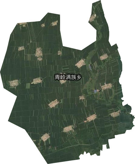 青岭满族乡卫星图