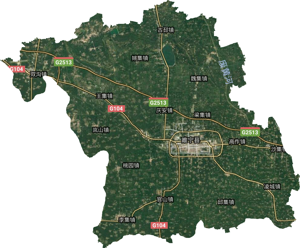 睢宁县卫星图