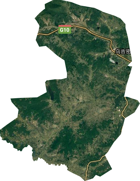 乌吉密乡卫星图