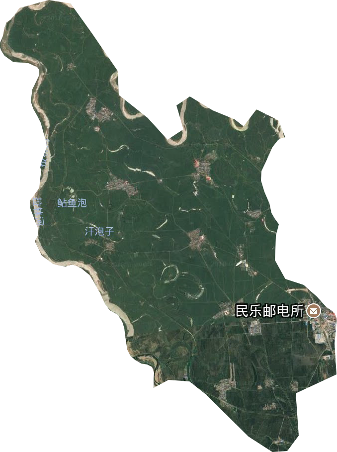 民乐朝鲜族乡卫星图