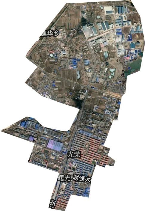 光荣街道卫星图