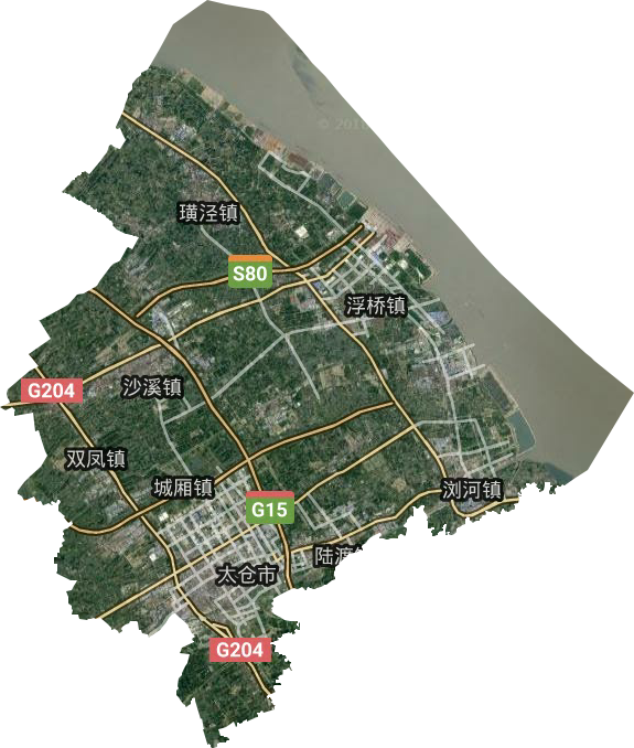 太仓市卫星图