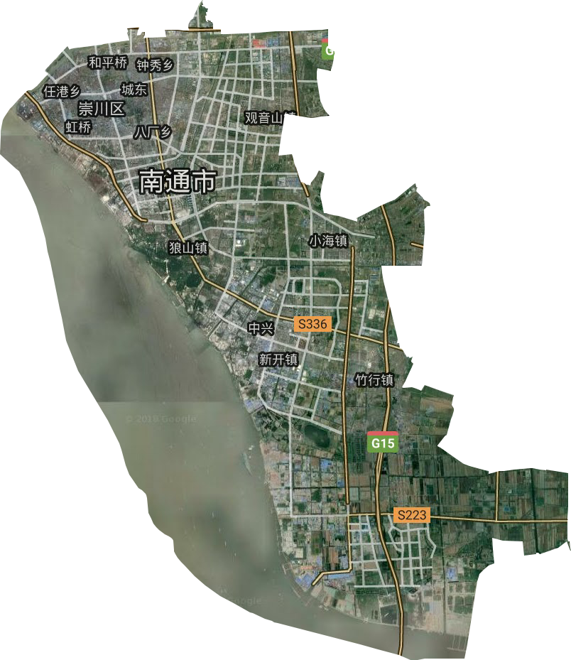 崇川区卫星图