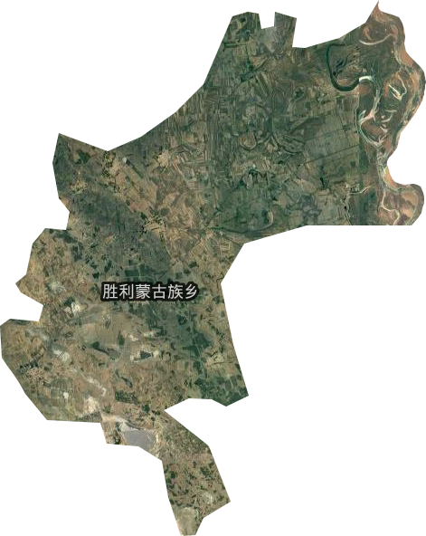 胜利蒙古族乡卫星图