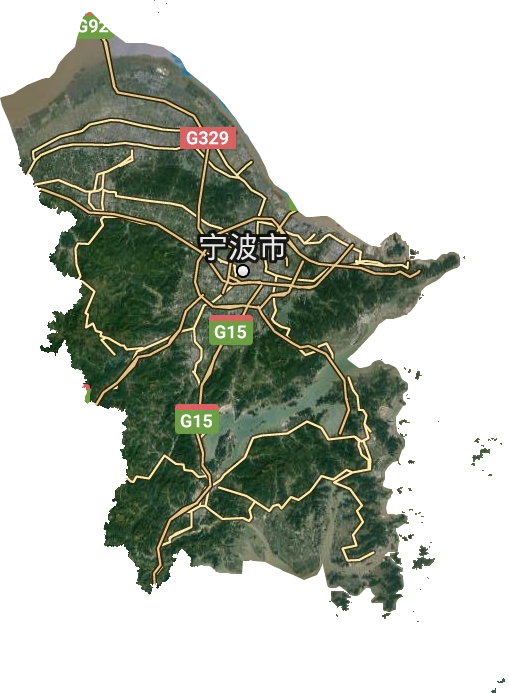 宁波市卫星图