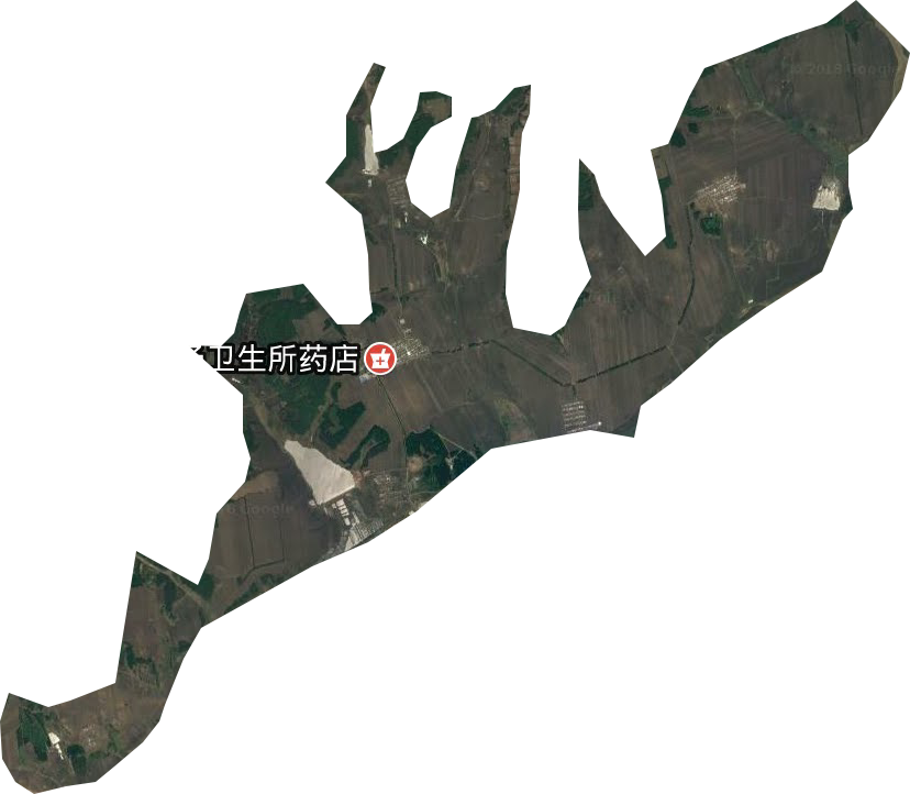 克山县种畜场卫星图