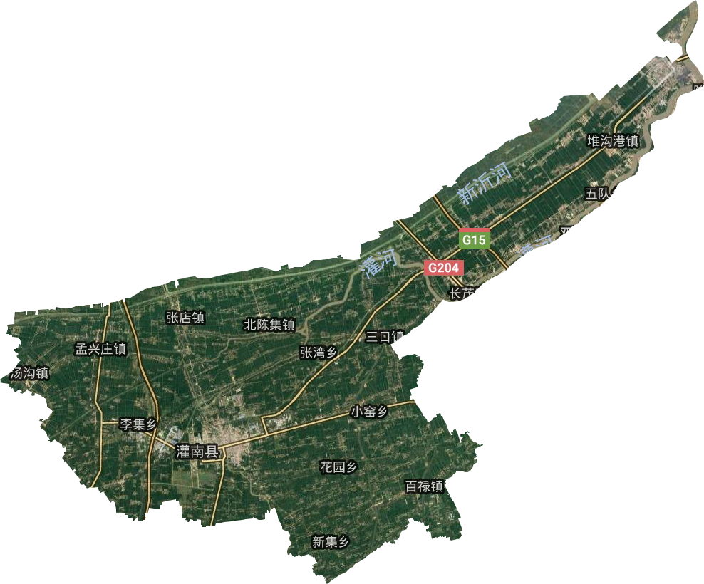 灌南县卫星图