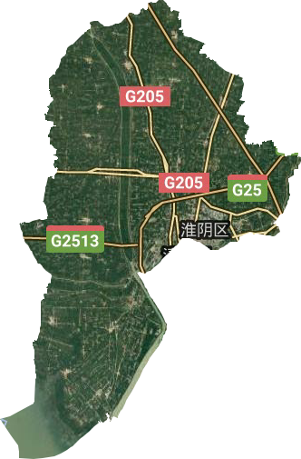 淮阴区卫星图