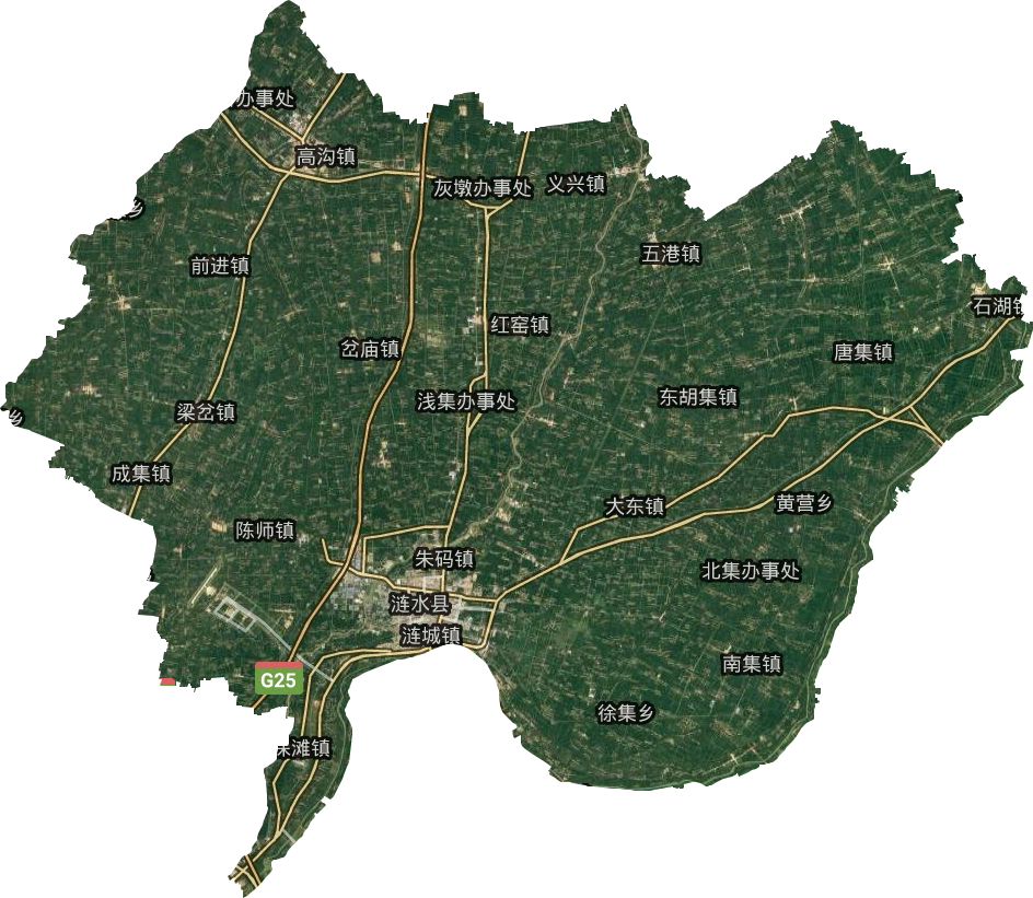 涟水县卫星图