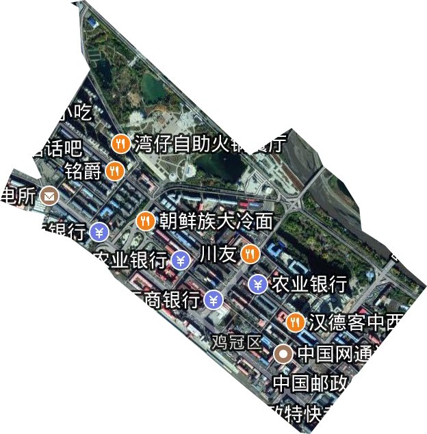 红军路街道卫星图