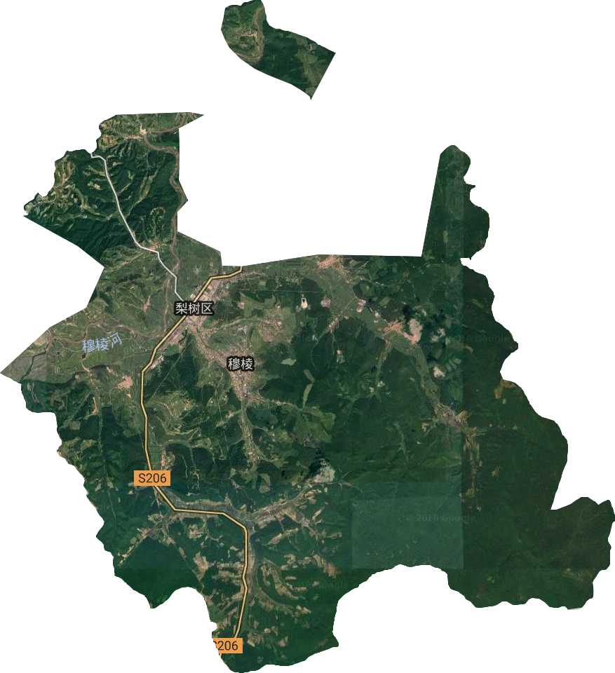 梨树区（镇）直辖地域卫星图