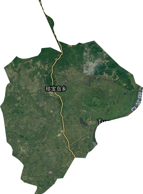 珍宝岛乡卫星图