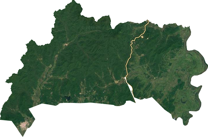 东方红林业局卫星图