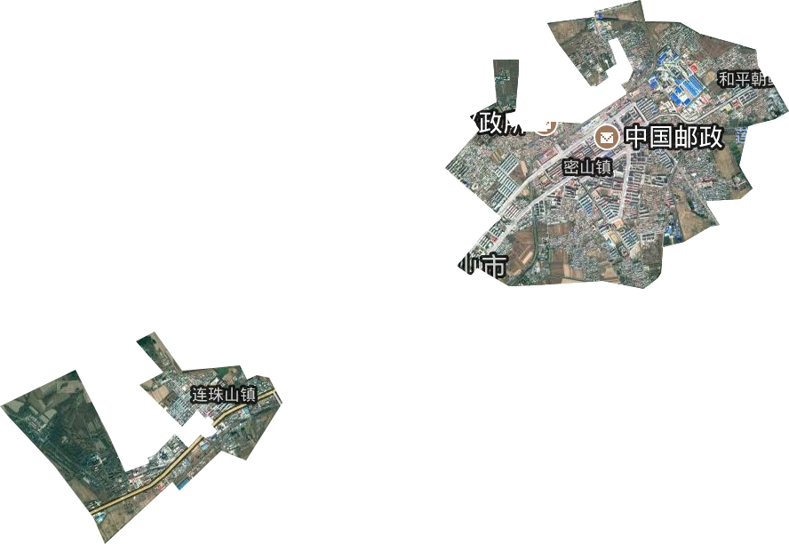 中心街道卫星图