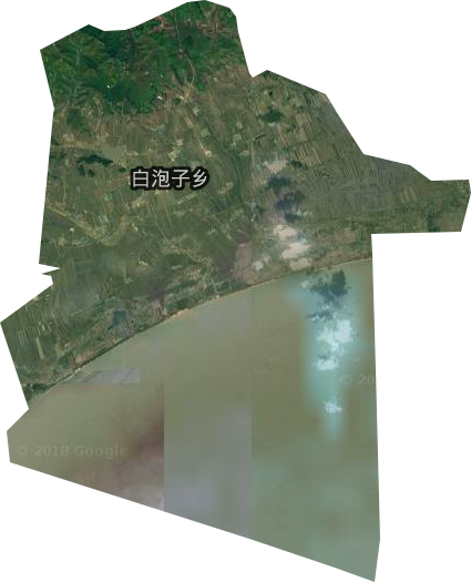 白鱼湾镇卫星图