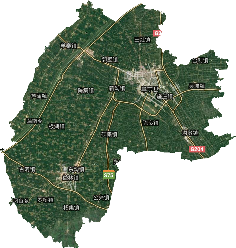 阜宁县卫星图
