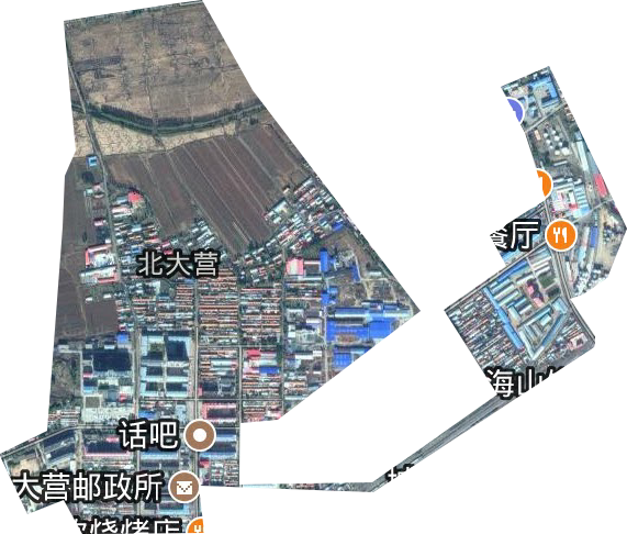 牡丹江管理局北大营管委会卫星图