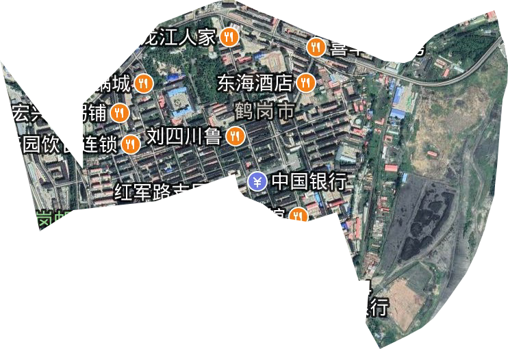 红军街道卫星图