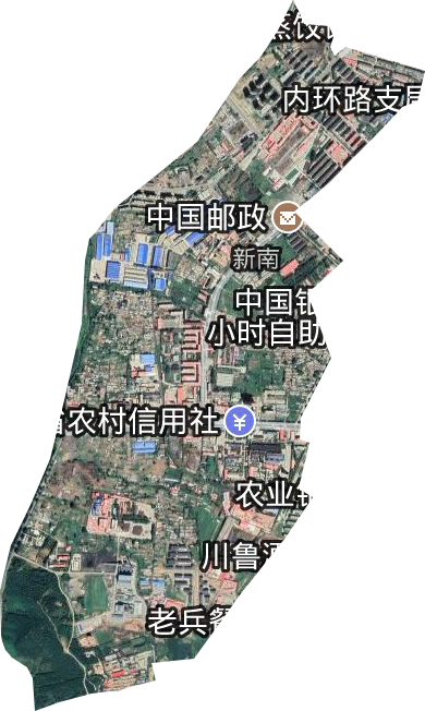 新南街道卫星图