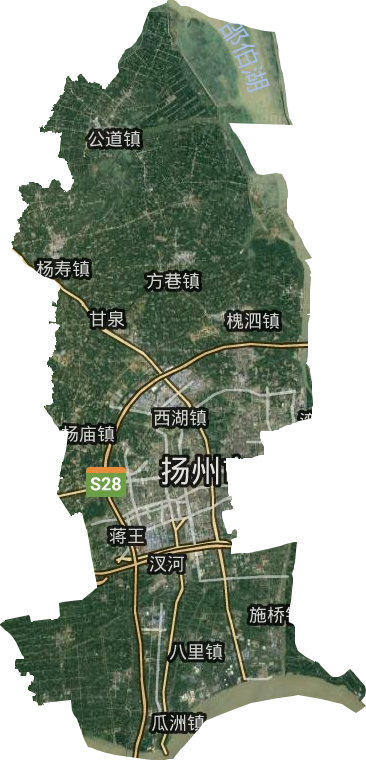 邗江区卫星图