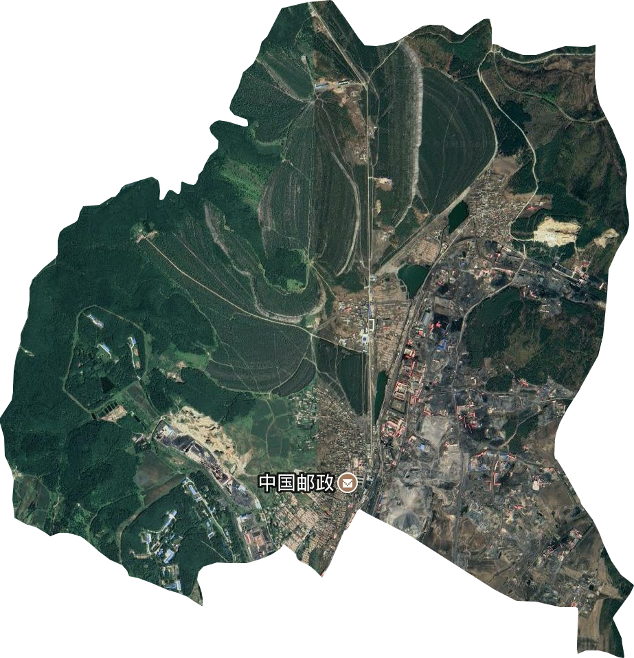 岭北街道卫星图