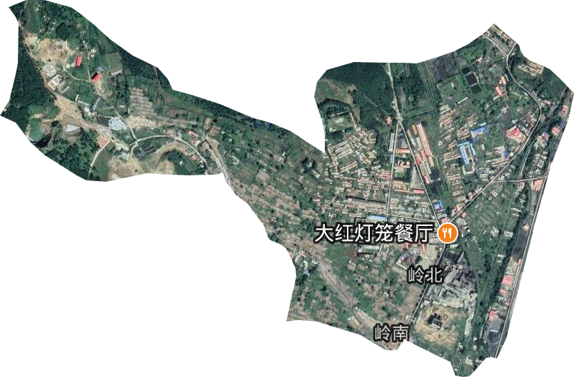 岭南街道卫星图