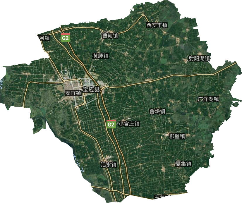 宝应县卫星图