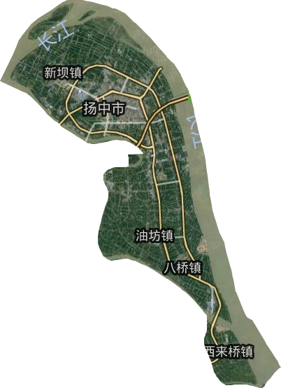 扬中市卫星图