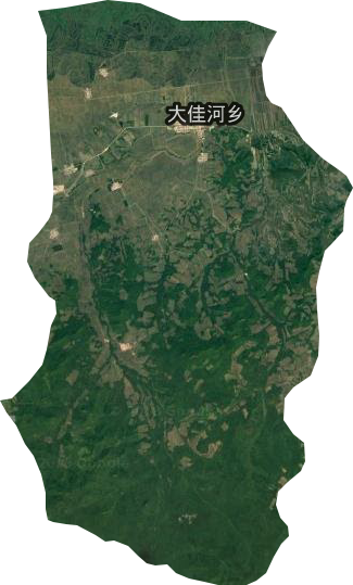 大佳河乡卫星图