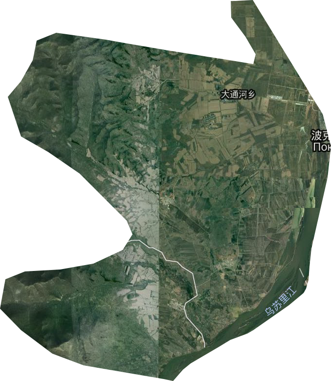 大通河乡卫星图