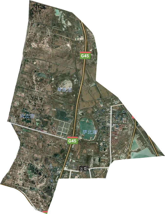 火炬街道卫星图