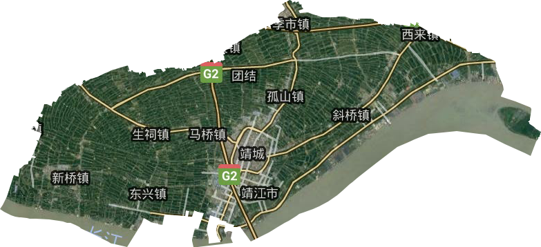 靖江市卫星图
