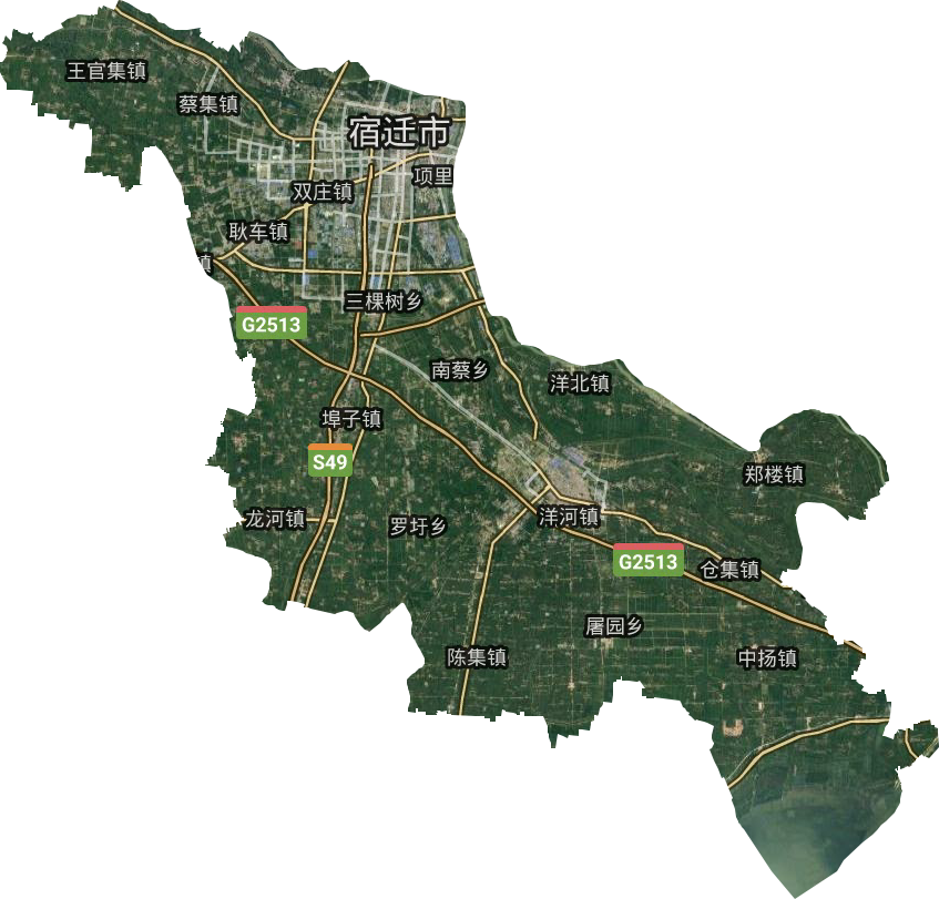 宿城区卫星图