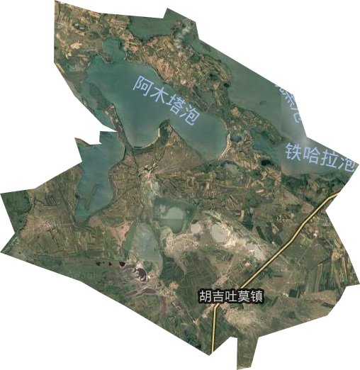 胡吉吐莫镇卫星图
