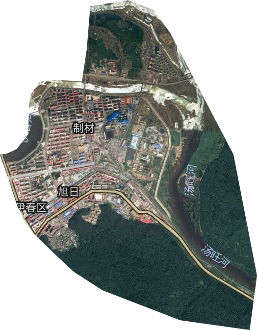 旭日街道卫星图